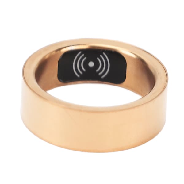 HR214 Smart Ring Søvnmonitor Skridttæller IP68 Fitness Tracker Guld 17
