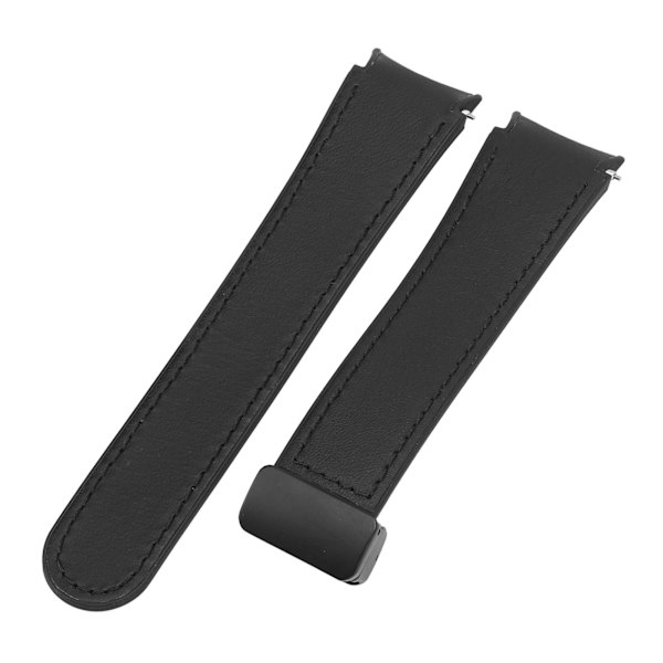 Sort silikonearmbånd med magnetisk quick-release spænde til Watch 6, 5 og 4