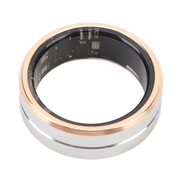 Smart Ring Helsemonitor IP68 Vanntett Skritteller 15 Dagers Batteri Gull Størrelse 9