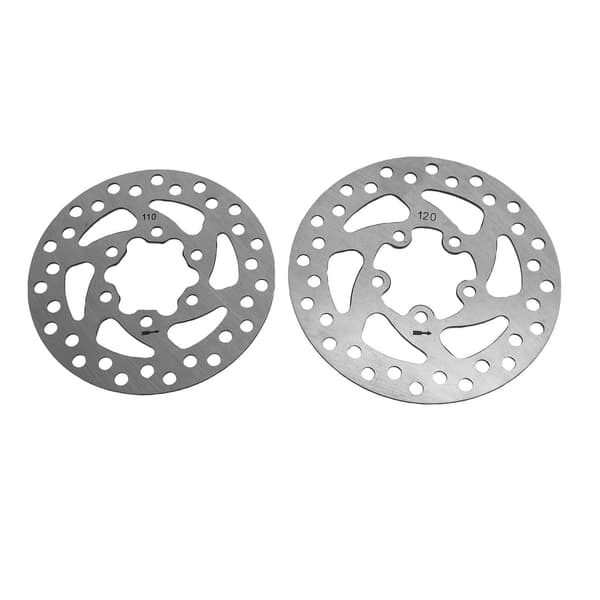 2 stk. bremseskiver i rustfrit stål 110 mm og 120 mm bremseskive til udskiftning