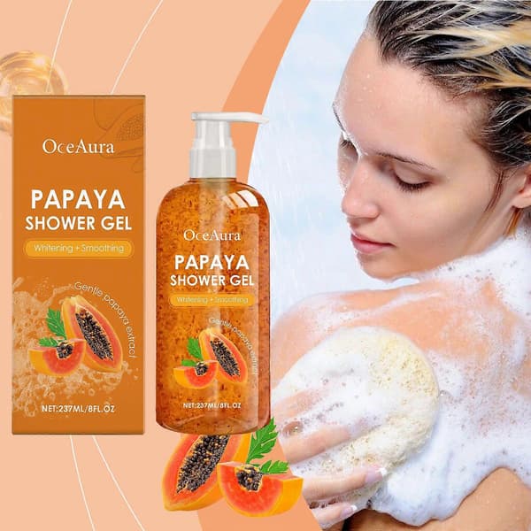 Hudforbedrende showergel, parfumeret, forfriskende og talgregulerende, langvarig duft.