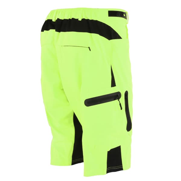Cykelshorts til mænd MTB udendørs åndbar løs fluorescerende grøn XL