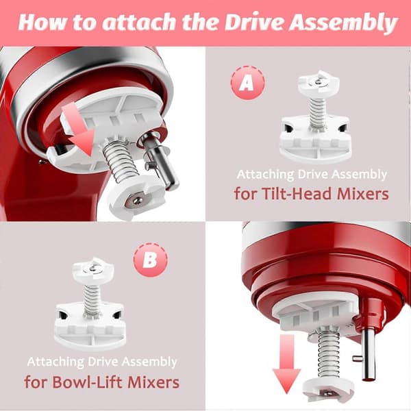 Reservedeler til KitchenAid iskremmaskiner, tilbehør til KitchenAid iskremmaskinmotor
