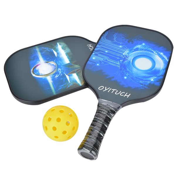 Bærbart kulfiber pickleballbat til udendørssport med optimal boldkontrol