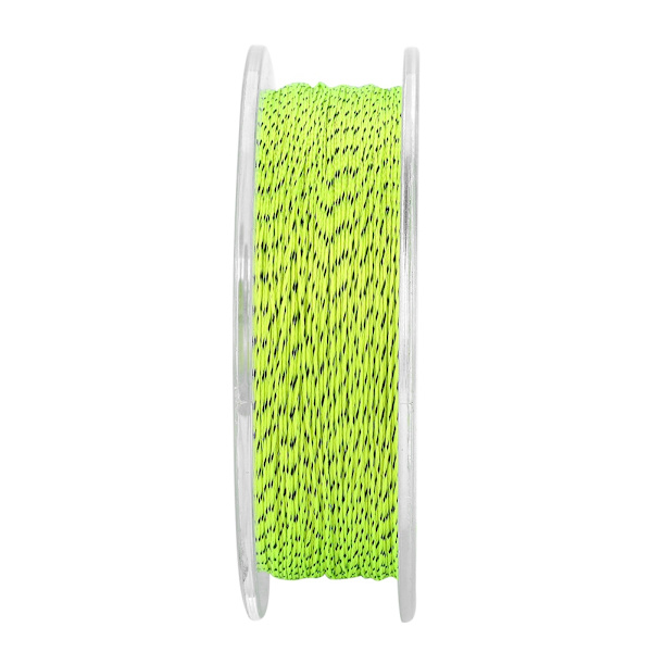 Tilspidset forfang flueline 50m holdbar nylon 20lb gul og sort