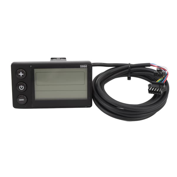LCD-kontrolpanel til el-løbehjul med 6-bens SM-stik til 22,2 mm styr S866