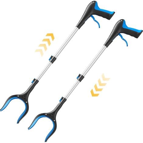 Blå gribeklemmer, pakke med 2