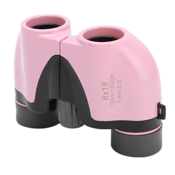 ZIYOUHU 6x18 Mini Bærbare HD Kikkert til Børn med Optisk Linse til Fuglekiggeri - Pink