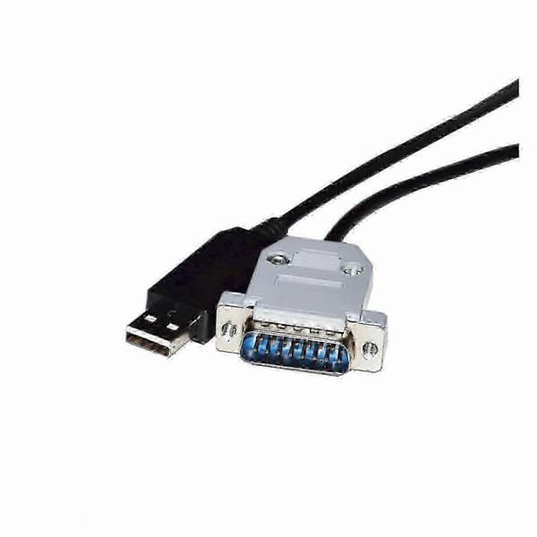 1,8-meters USB til D-SUB 15-pinners DB15 hann RS232 seriell adapterkabel, egnet for kompatible enheter.