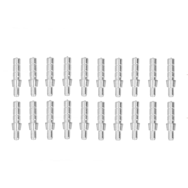 20 stk. stiftbøsninger til pileskafter, 4,2 mm indvendig diameter, holdbar aluminiumslegering