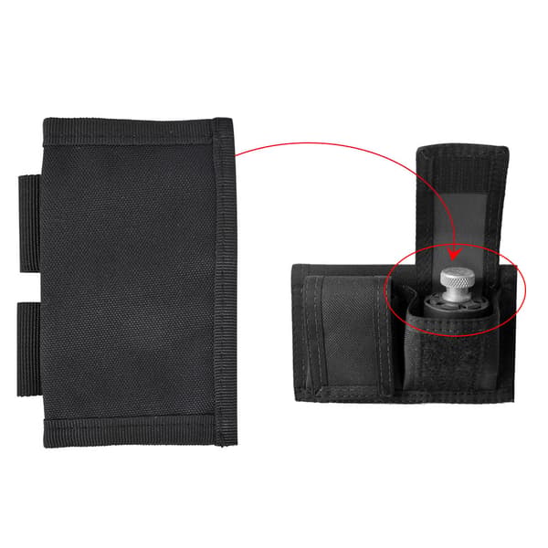 Nylon 600D Fast Charger Taske, Holder 2 Magasiner, Sort Shotshell Pung