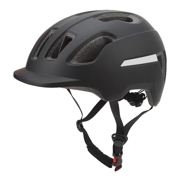 Cykel- og skateboardhjelm med EPS-beskyttelse og 12 ventilationsåbninger, sort