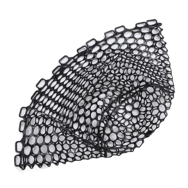 Udskiftningsfluefiskenet, dyb gummi, 32 cm, sort, kryptografisk net, letvægts