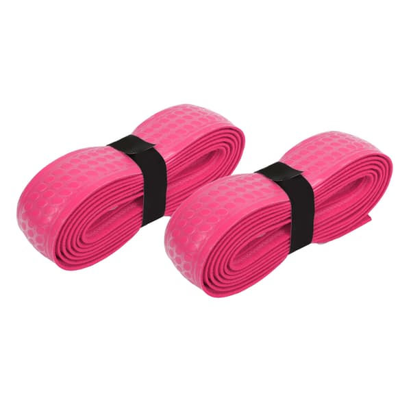 2 stk. tykt svedabsorberende griptape til tennis- og badmintonketchere - pink