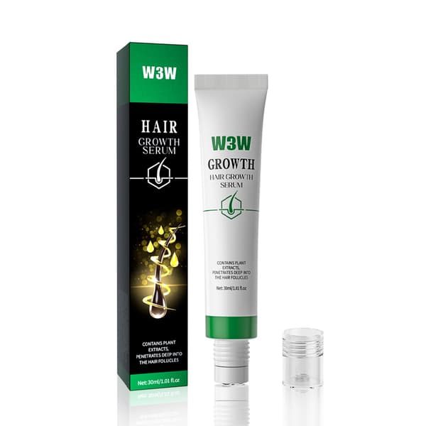 Hårväxt- och håravfallsserum (1–3x styrka) – Ger näring och stärker rötterna, hårbottenvård, återfuktande roll-on-serum 2pcs