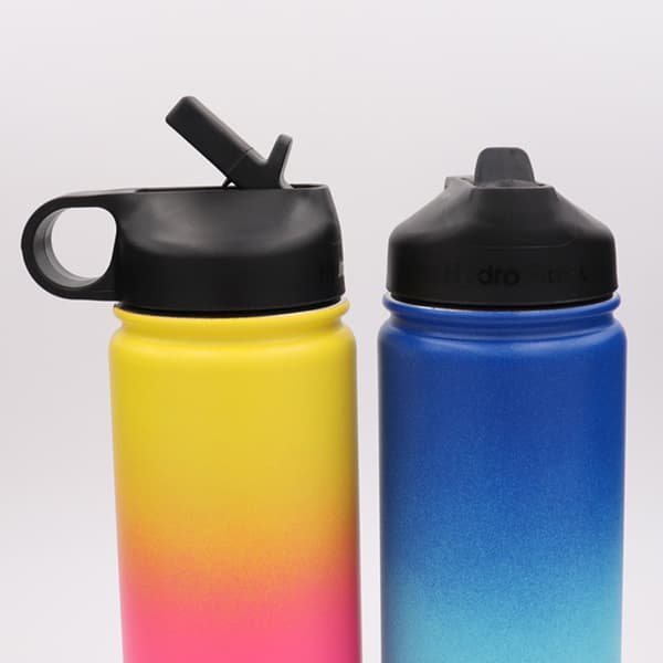 Hydro Flask vattenflasklock med bred öppning och sugrör, rostfritt stål PP+TPR, 18-64oz