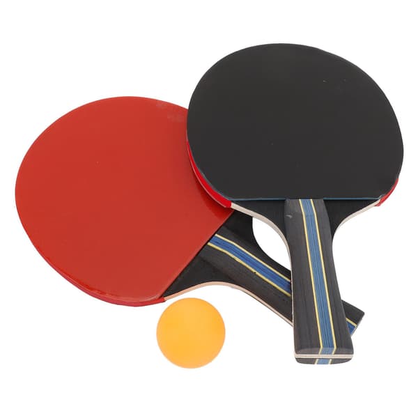 Bärbart bordtennisracketset med 2 racketar, 3 bollar och förvaringsväska