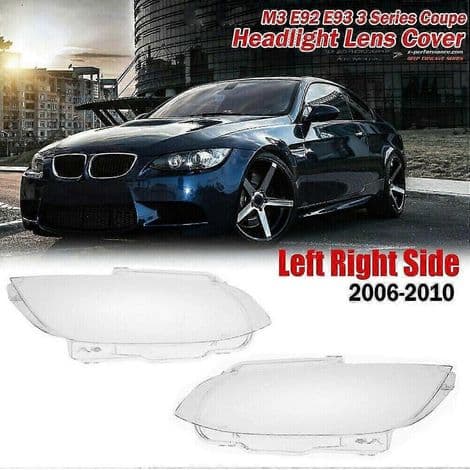 Par frontlysdeksler til BMW E92 E93 Coupe M3 328I 335I Cabriolet 2006-2010