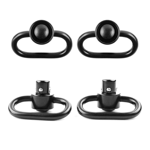 2 st QD Swivel Mount med snabb tryckknapp för AR-vapen, stål, 1,25 tum