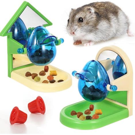 Pack Rat Berigelseslegetøj - Interaktive Fodersøgnings- og Puslespil, Godbidsdispenser Langsom Foderautomat til Rotte, Hamster, Chinchilla, Pindsvin