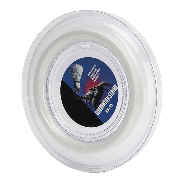 Badminton Racketstreng, Høy Elastisitet Harpiksfiber, Slitesterk, 200m, Hvit