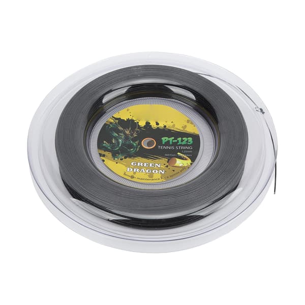Tennisstreng 200m Polyester 1.25mm Stiv til Daglig Træning Ketchere Sort