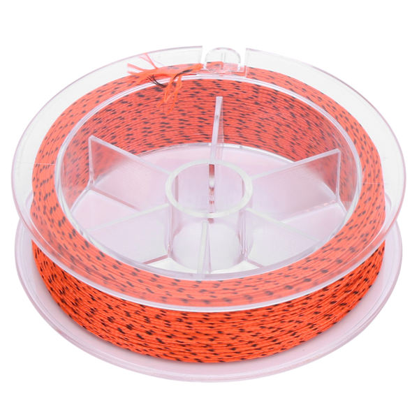 Voksfri Fluefiskeri Trimline 30LB 50m i Orange/Sort Polyester
