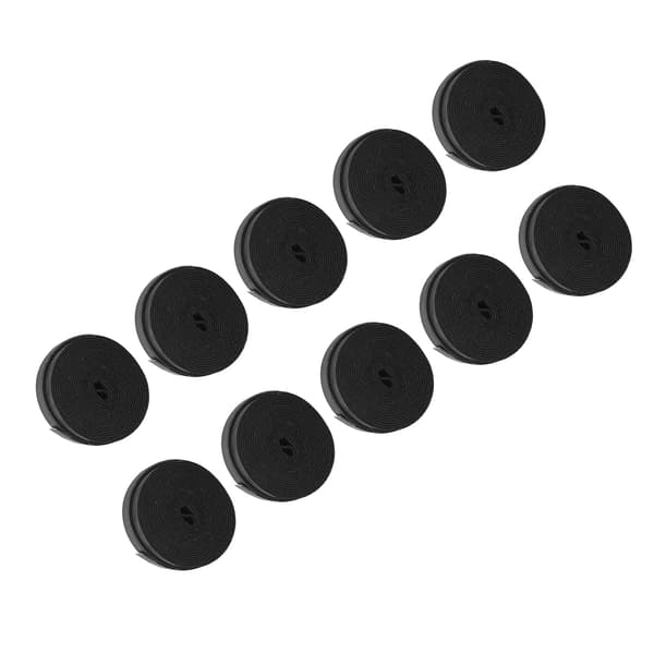 10 stk. svedabsorberende skridsikkert griptape til tennisketcher, badminton, squash, fiskestang - sort