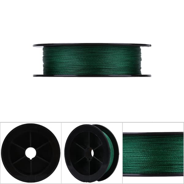 PE Multifilament Fiskelina, 4 Trådar, 100m, Grön, Superresistent för Havsfiske