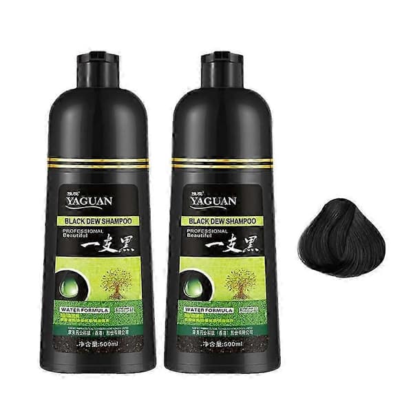 Ya Gua Herbal Black Dew Shampoo, 3-i-1 hårfargesjampo black 2