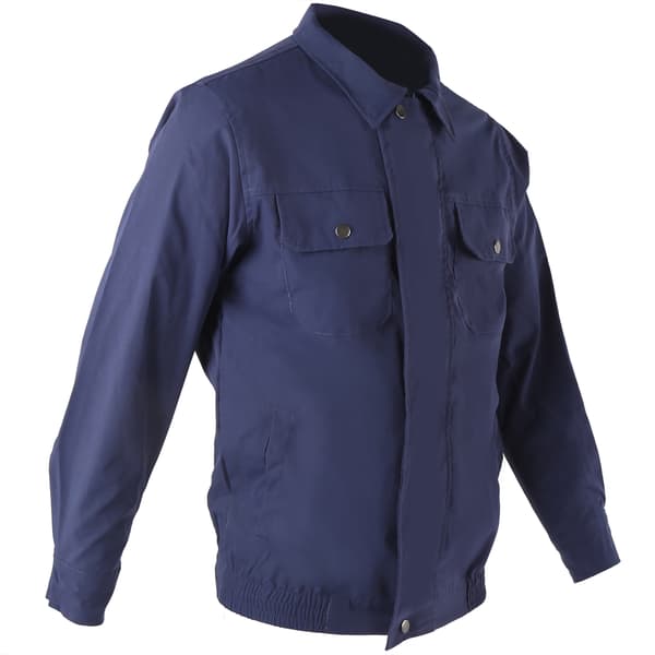 Airconditionjakke med USB-blæser, sommer, blå, slidstærk bomuld, 2XL/3XL