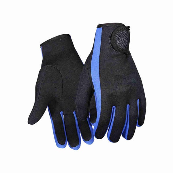 Neoprenhandsker til dykning, surfing, kanosejlads, snorkling, vandsport, sort, blå, medium