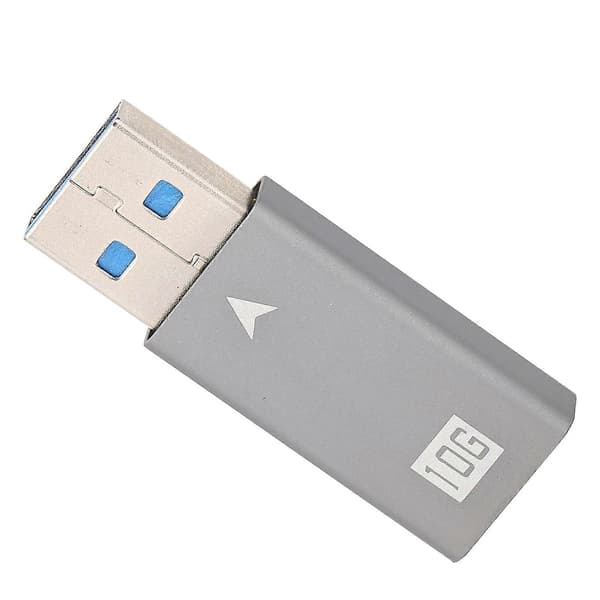 USB 3.0 A hane till USBC hona-adapter, USB A till Typ C-omvandlare, lämplig för bärbara datorer.