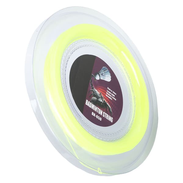 Badmintonketcherstreng BX650 Nylon 0,72 mm 200 m Fluorescerende Gul til Træning
