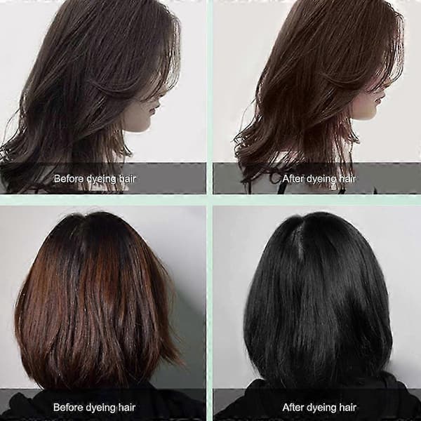 Växtbaserad hårfärg, rikt lödder, mycket effektiv hårfärg, lämplig för vardagsmakeup. Black and brown