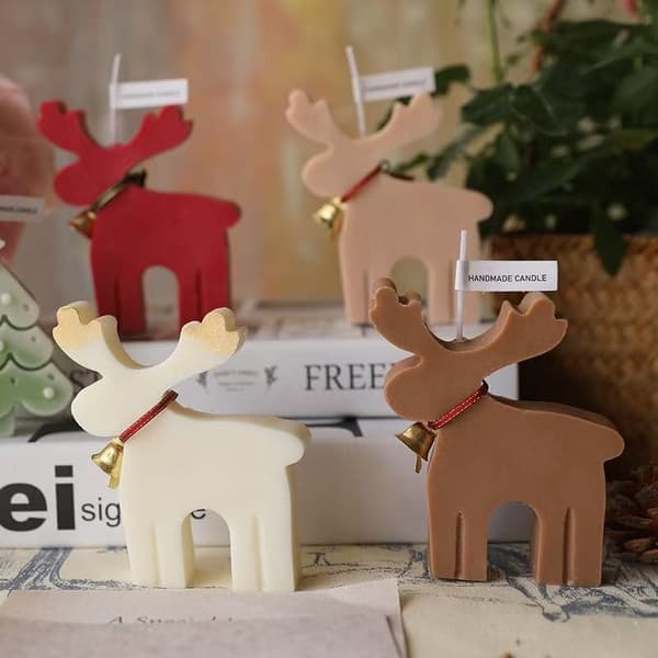1 st juldekoration ljus älg doftljus dekoration heminredning