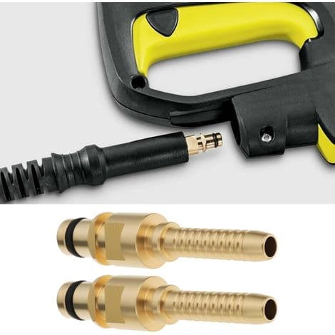 Sæt med 4 lynkoblingsadaptere til 6 mm slanger kompatible med Karcher K2 til K7 højtryksrenserslanger