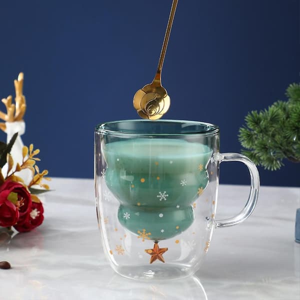 Juletre Glasskrus Kaffekopp Julegave Vannkopp Glasskopp