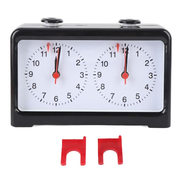 Analog mekanisk schackklocka med stabil bas, hög precision, tyst knapp för tävlingar