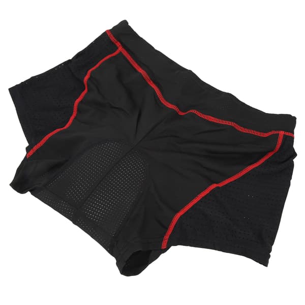 Cykelunderbukser til mænd, polyester med 5D elastisk silikonepude, hurtigtørrende, sort og blå, størrelse L