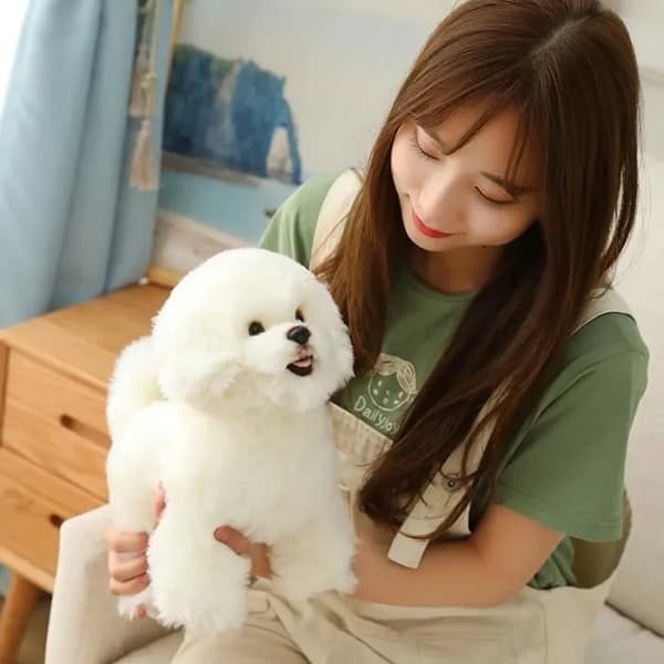 Pehmo Bichon Frise -koira 38x28x16cm – Pehmolelu