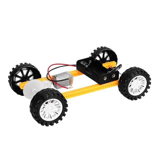 DIY sähköinen hammaspyöräkäyttöinen auto lelusetti lapsille, 1.5V, 2 AA-paristoa
