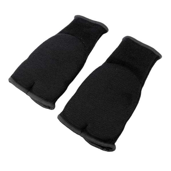 Håndbind til boksning, halvfinger, skridsikker med gel, nylon, til mænd og kvinder, sort, medium