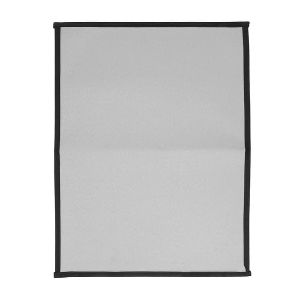 Brannsikker grillmatte, varmebestandig glassfiber, sammenleggbar, firkantet, 60x53cm, grå, medium