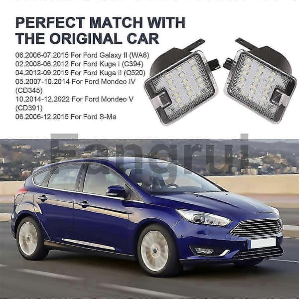 LED-tervetulovalot sivupeilien alla Focus 3:een