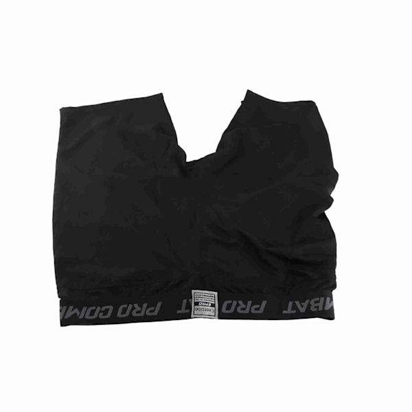 Korte polyestertights til mænd, elastiske, hurtigtørrende, til sport, basketball, fodbold, sort, XL