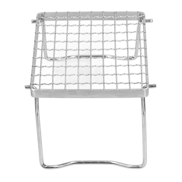 Sammenklappelig campinggrill, 304 rustfrit stål, ultralet, med ben til grill/picnic