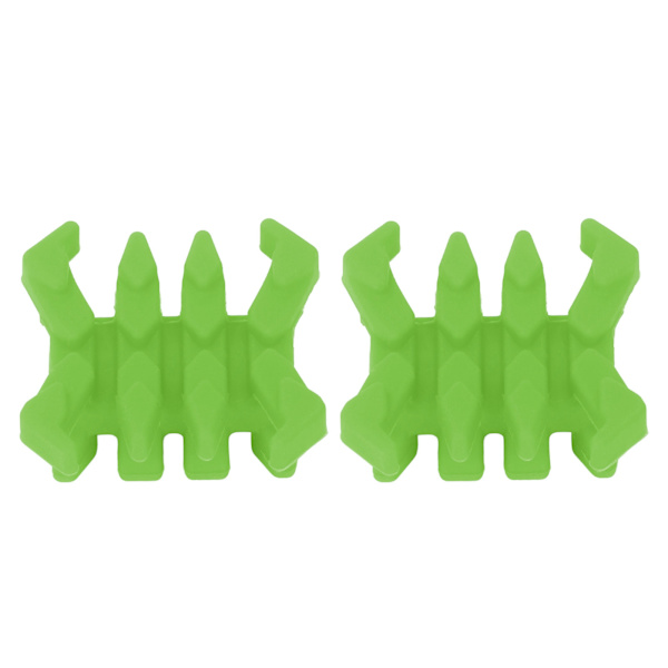 Gummi vibrationsdæmper til compoundbueben i krabbeform, grøn, 1 par