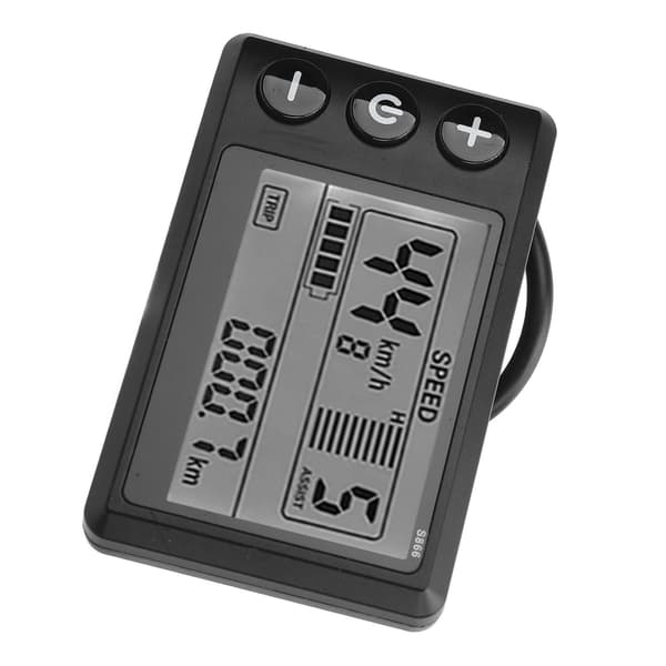 LCD-display Elscooter S866 24V 36V 48V 60V Kontrollpanel Vattentålig 6 stift