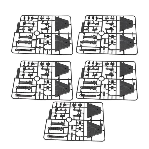Sett med 5 stabile ABS actionfigurstativ for SD BB RG HG 1/144 skalamodeller - svart